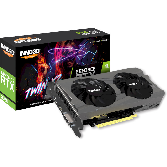 Відеокарта INNO3D GeForce RTX 3050 6GB Twin X2 (N30502-06D6-1711VA60)