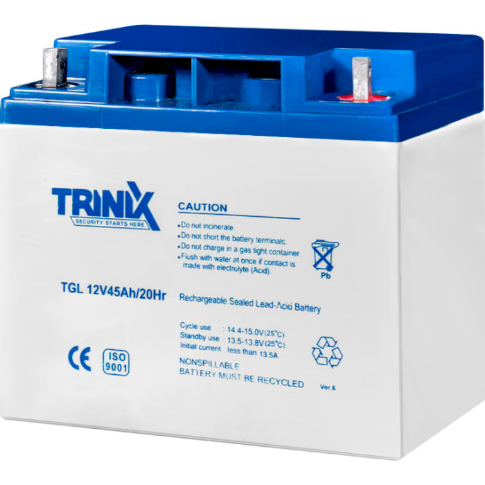 Аккумуляторная батарея TRINIX TGL 12V45Ah (12В, 45Ач) (TGL12V45AH/20HR)