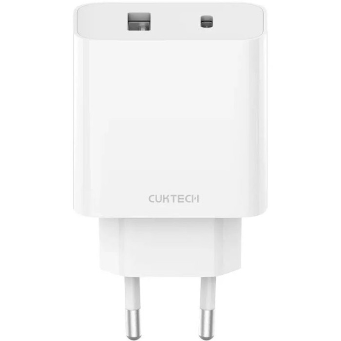 Зарядное устройство XIAOMI CUKTECH A19 EU 30W 1xUSB-C, 1xUSB-A White