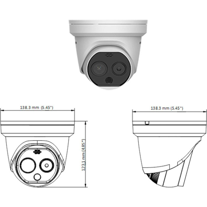 Тепловізіонна IP-камера HIKVISION DS-2TD1217B-6/PA BC