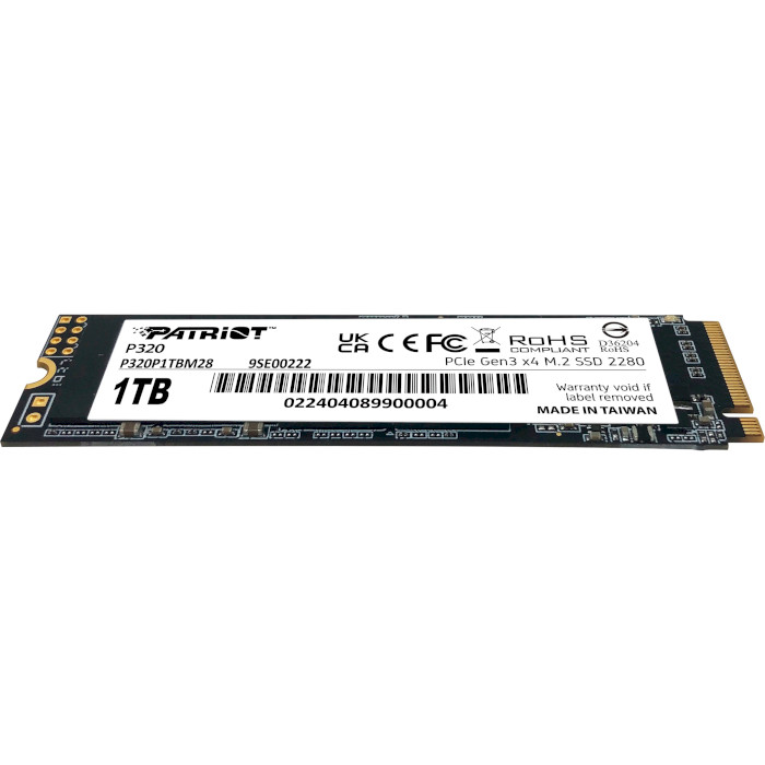 SSD диск PATRIOT P320 1TB M.2 NVMe (P320P1TBM28)