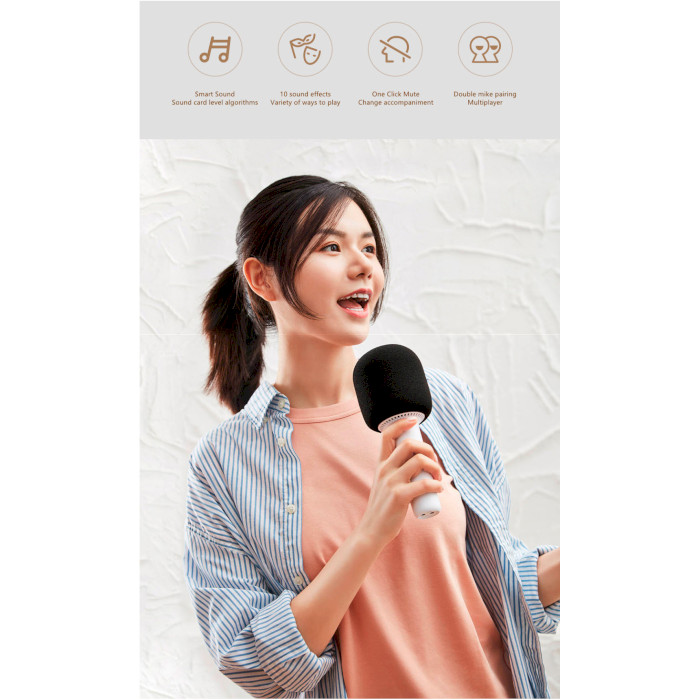 Караоке-микрофон XIAOMI Yhemi Karaoke Microphone 2 White