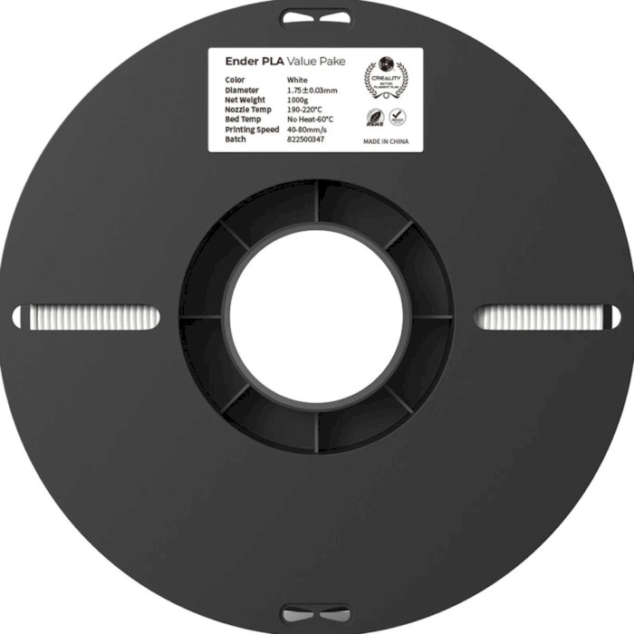 Пластик (філамент) для 3D принтера CREALITY Ender-PLA Value Pack 1.75mm, 2кг, Black/White (3301010337)