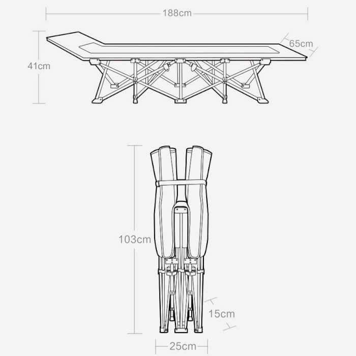 Кемпінгова розкладачка Xiaomi GOCAMP OBS1002