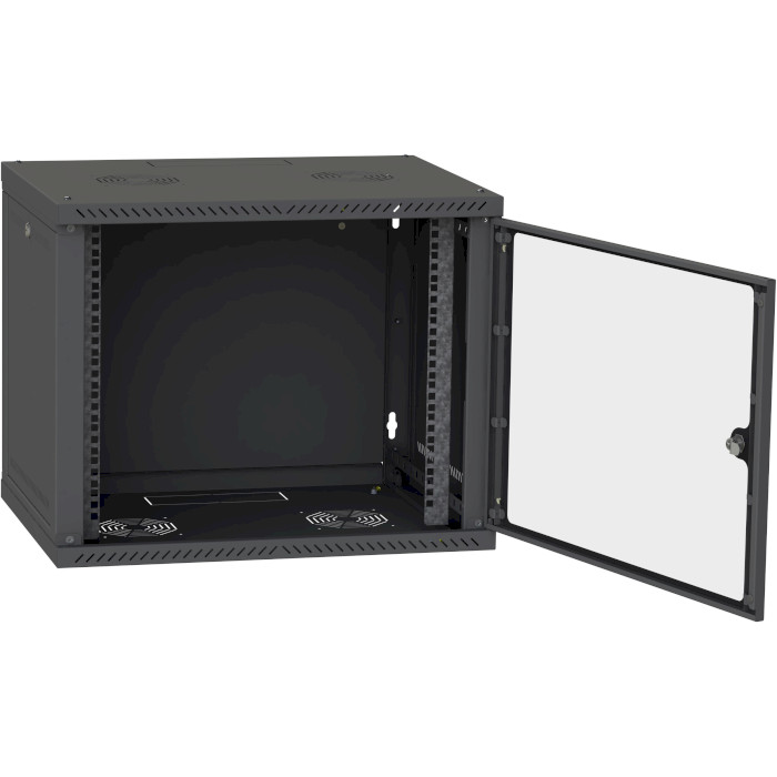 Настенный шкаф IPCOM СН-9U 600x600 (стекло) (9U, 600x600мм, RAL9005)