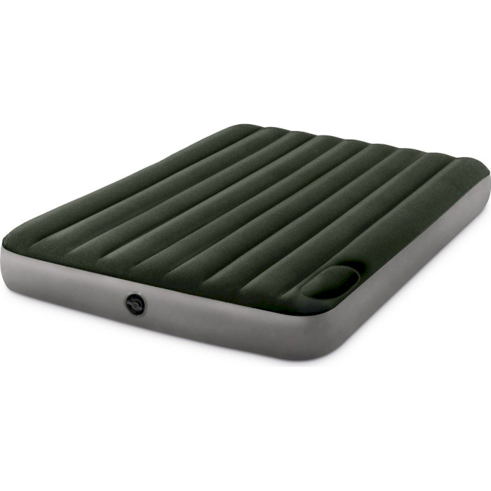 Надувний матрац INTEX Queen Dura-Beam Downy Airbed with Foot Bip 203x152 Green (64763)