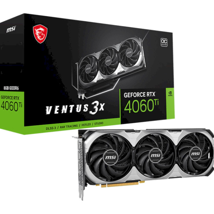 Відеокарта MSI GeForce RTX 4060 Ti Ventus 3X E 8G OC