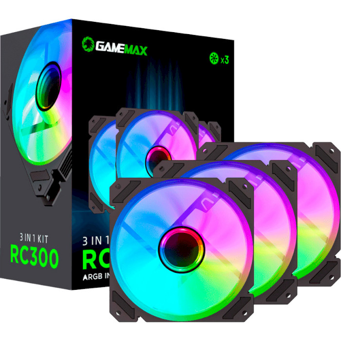 Комплект вентиляторів GAMEMAX RC300 3-Pack