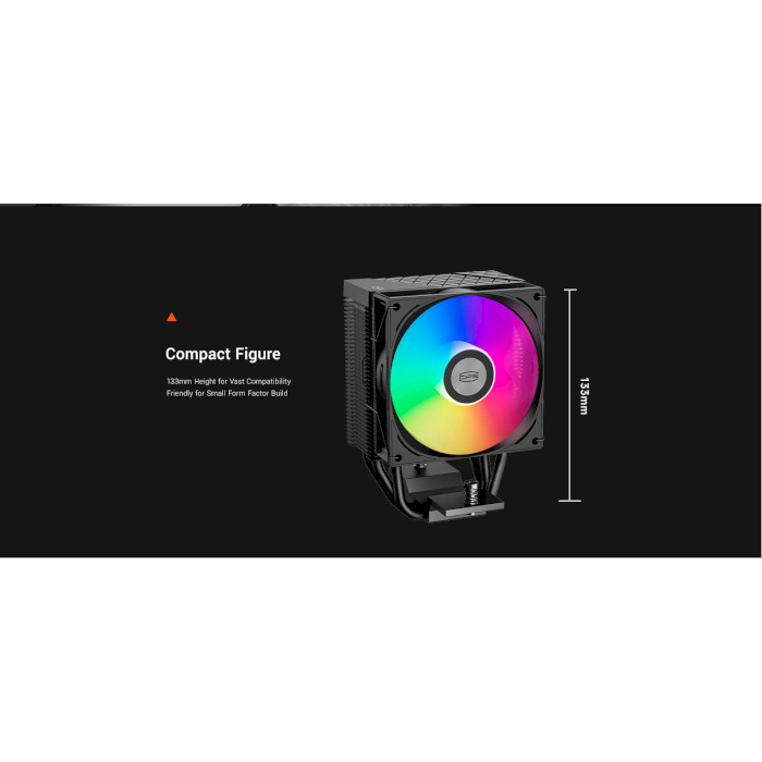 Кулер для процессора PCCOOLER R300 ARGB Black (R300-BKAWYX-US)