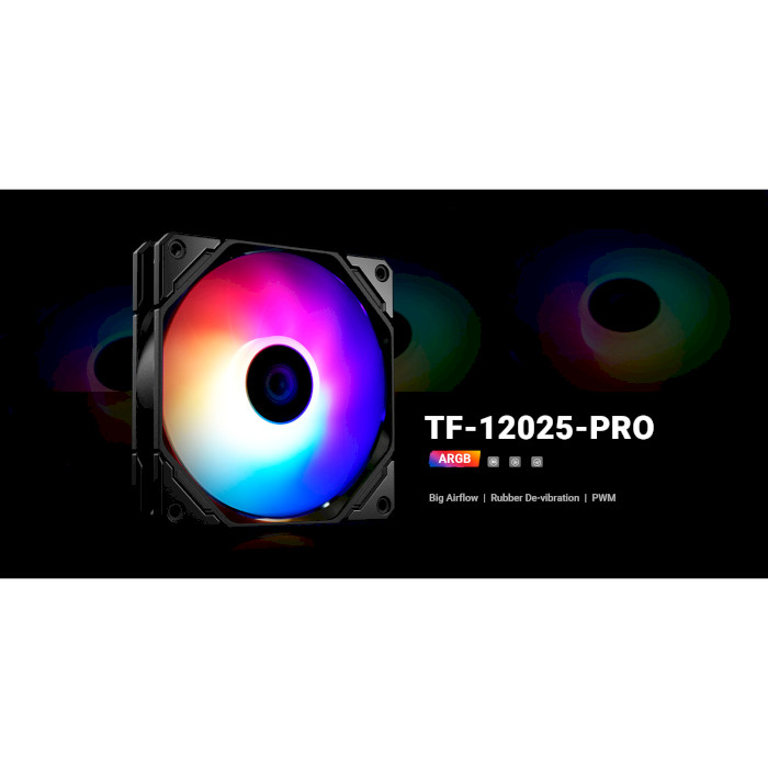 Вентилятор ID-COOLING TF-12025 Pro ARGB Black