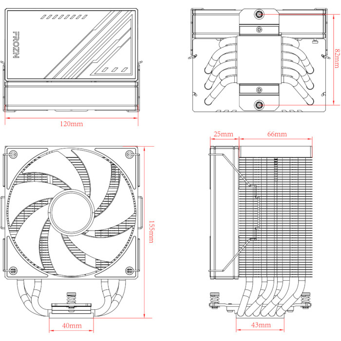 Кулер для процессора ID-COOLING Frozn A610