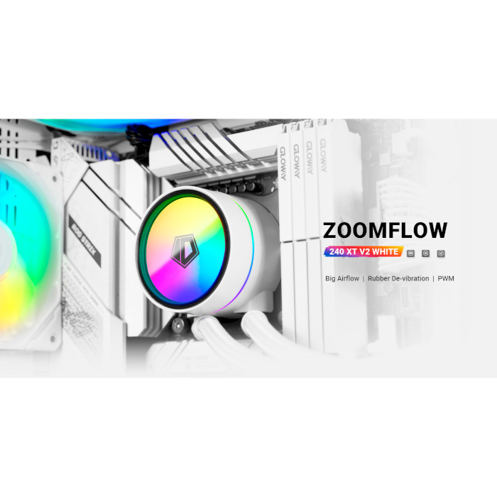 Система водяного охолодження ID-COOLING ZoomFlow 240 XT V2 White