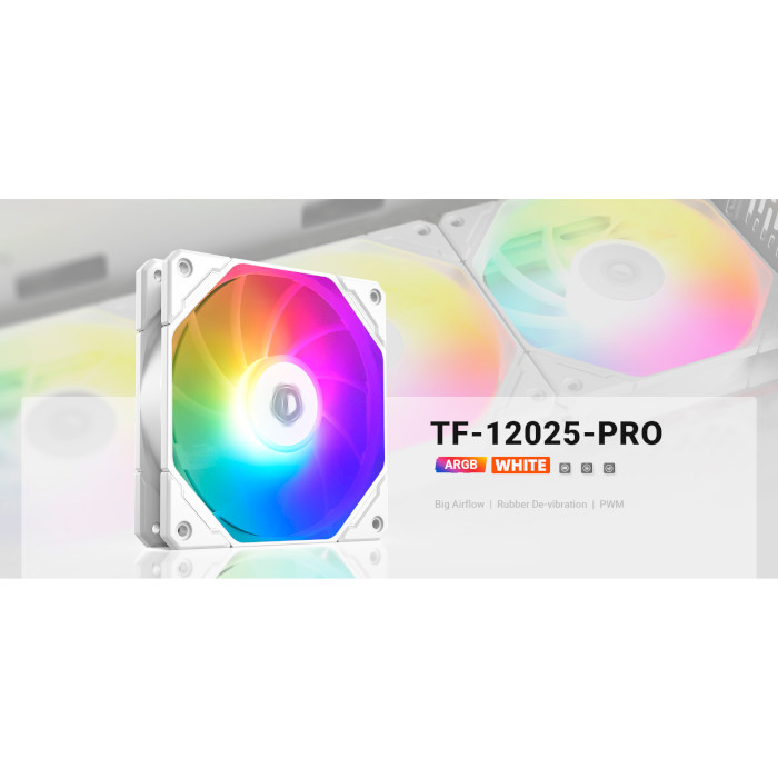 Вентилятор ID-COOLING TF-12025 Pro ARGB White