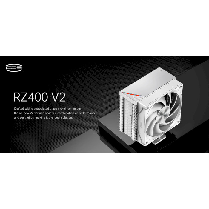 Кулер для процесора PCCOOLER RZ400 V2 White (RZ400V2-WHNWNX-GL)