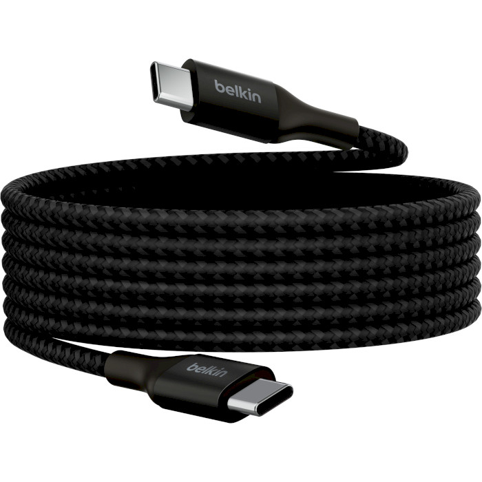 Кабель BELKIN Boost Up Charge Braided USB-C to USB-C 2м Black (CAB015BT2MBK)