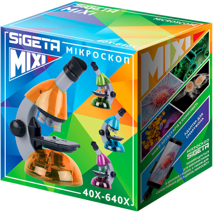 Мікроскоп SIGETA Mixi 40x-640x Blue (65911)