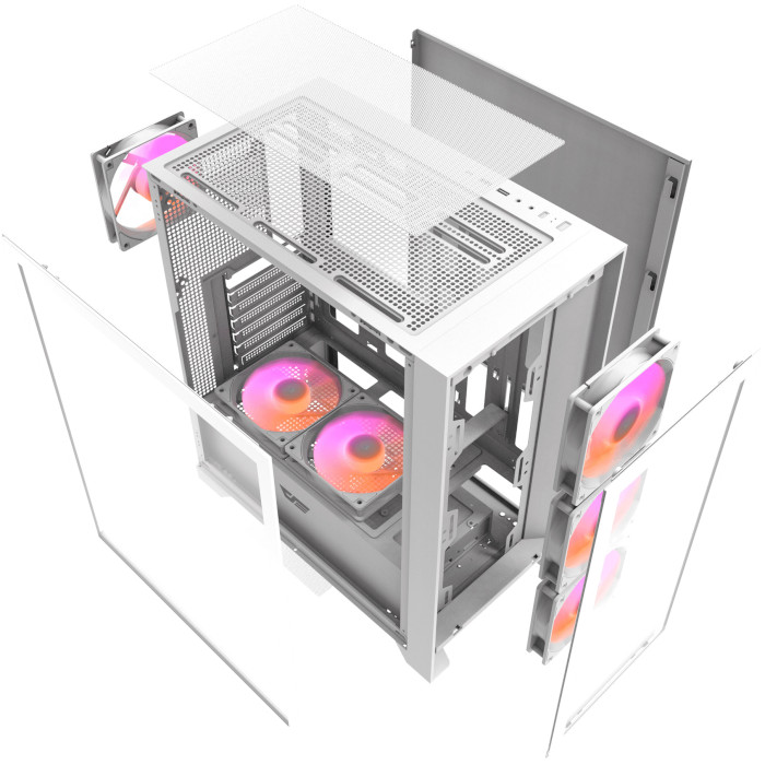 Корпус DARKFLASH DRX70 Glass White