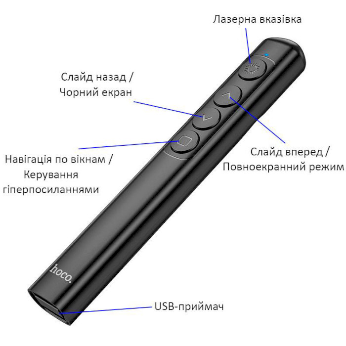 Презентер HOCO GM200 Smart PPT Page Turning Pen