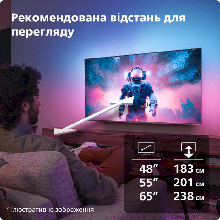 Телевізор PHILIPS 55" OLED 4K 55OLED819/12