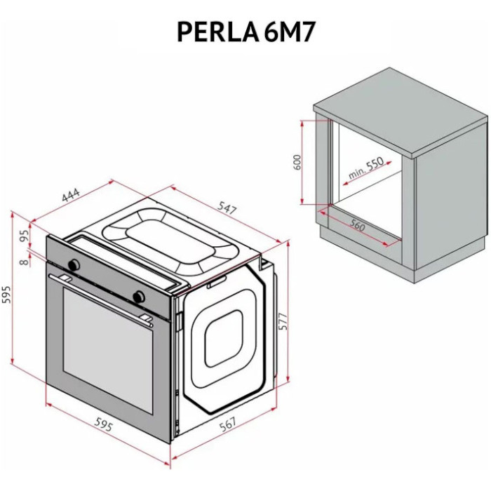 Духовой шкаф PERFELLI Perla 6M7 Bianco