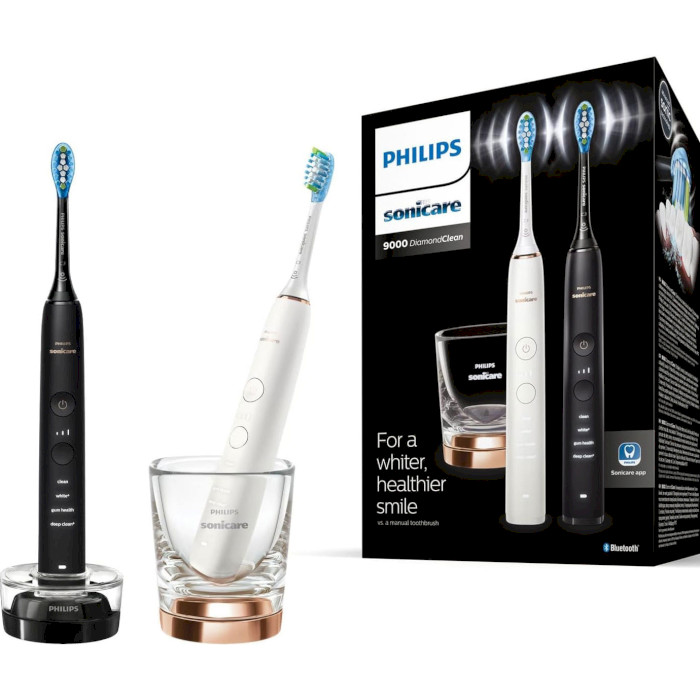 Набор электрических зубных щёток PHILIPS Sonicare DiamondClean 9000 (HX9914/69)