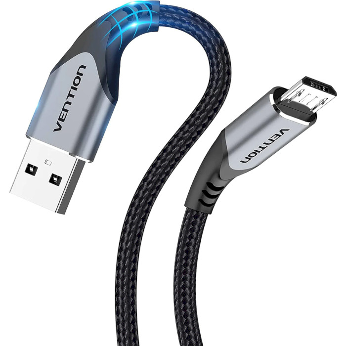 Кабель VENTION USB2.0 AM to Micro-USB 0.25м Gray (COAHC)