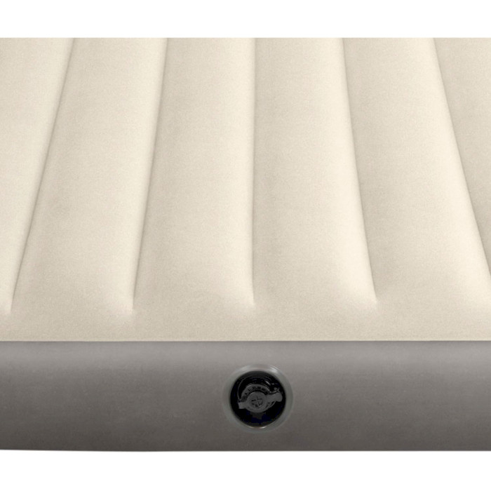 Надувний матрац INTEX Dura-Beam Standard Single-High Air Mattress Series 191x137 Beige (64102)