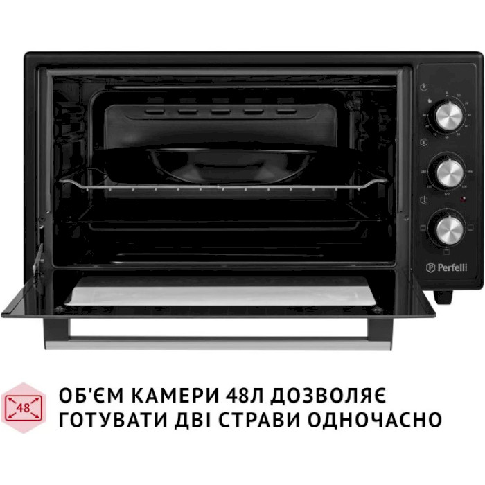 Електропіч PERFELLI Classic 48 Black