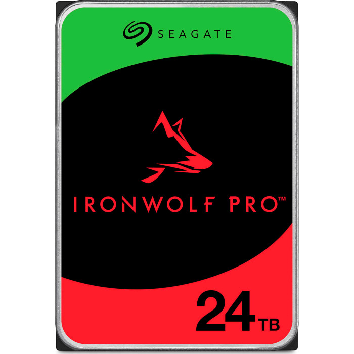 Жорсткий диск 3.5" SEAGATE IronWolf Pro 24TB SATA/512MB (ST24000NT002)