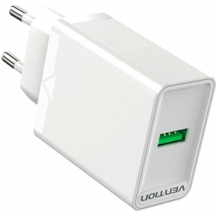 Зарядний пристрій VENTION USB-A, QC3.0, 18W Wall Charger White (FABW0-EU)