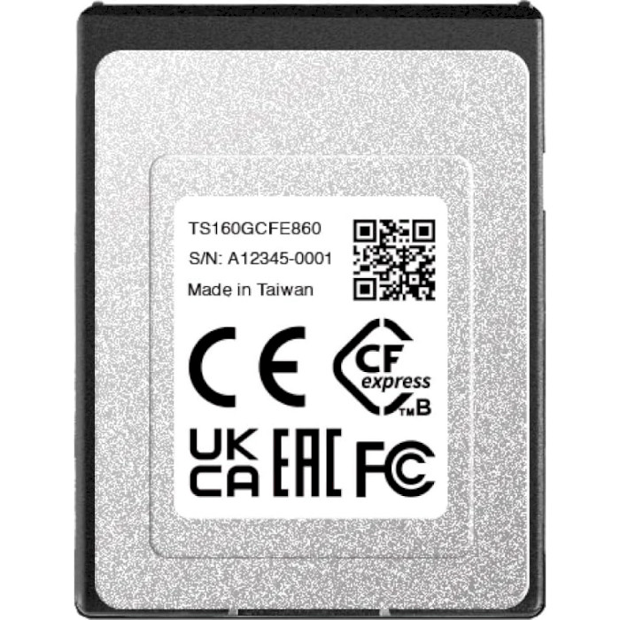 Карта пам'яті TRANSCEND CFexpress Type B CFexpress 860 160GB (TS160GCFE860)