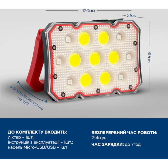 Фонарь кемпинговый QUANTUM QM-FL2030 Worker