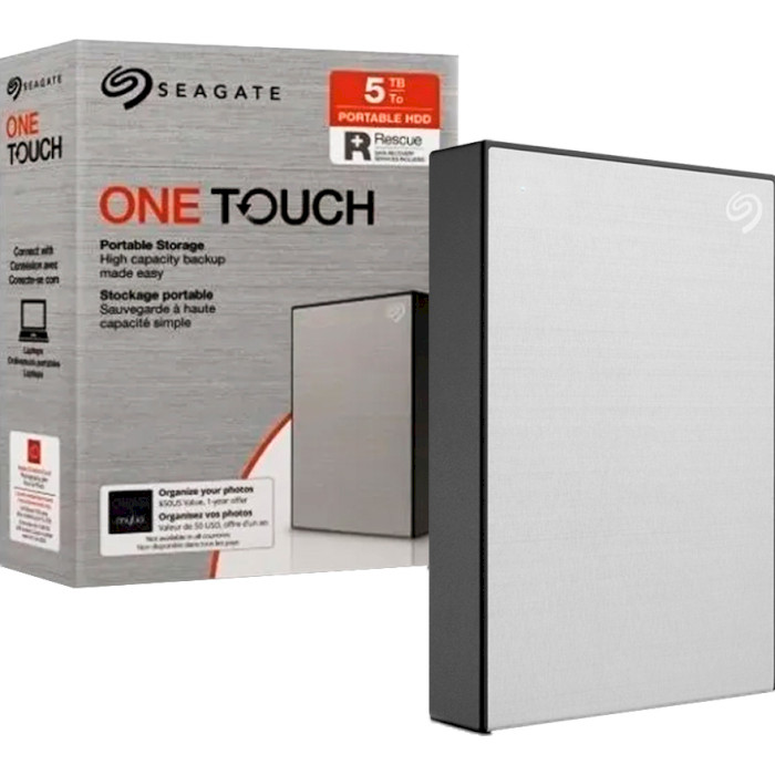 Портативний жорсткий диск SEAGATE One Touch with Password 5TB USB3.0 Silver (STKZ5000401)