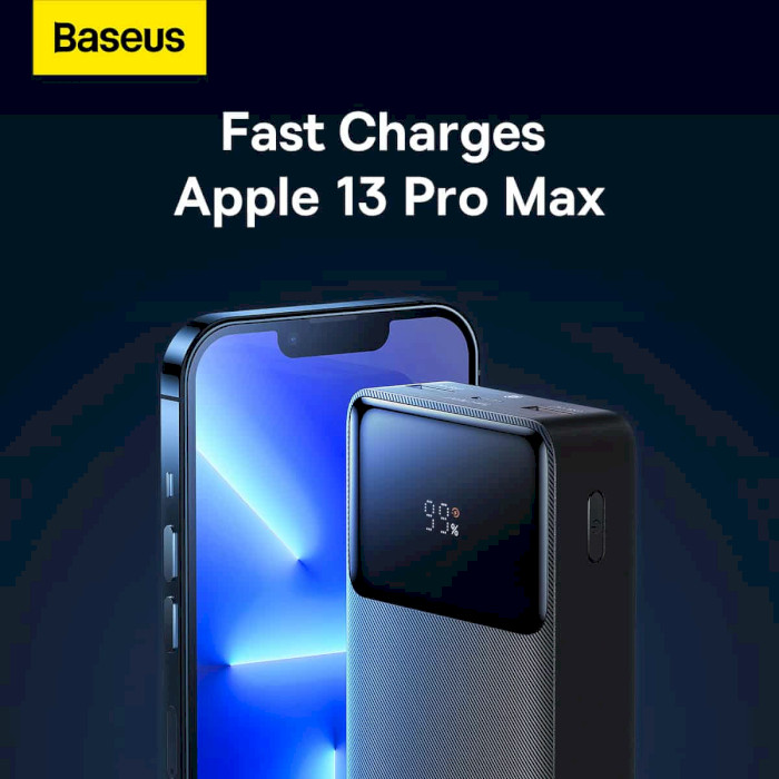 Повербанк BASEUS Bipow Digital Display Fast Charge25W 20000mAh Black (PPBD080001)