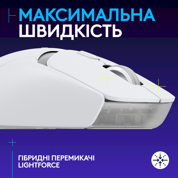 Мышь игровая LOGITECH G309 Lightspeed White (910-007207)