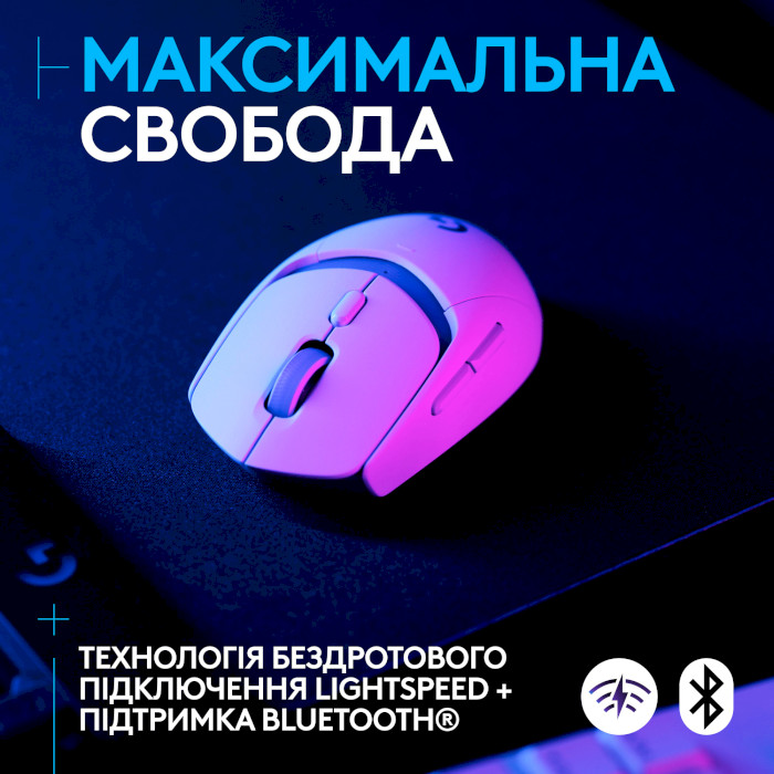 Мышь игровая LOGITECH G309 Lightspeed White (910-007207)