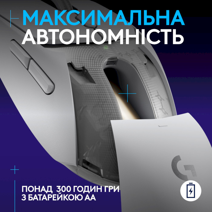 Мышь игровая LOGITECH G309 Lightspeed White (910-007207)