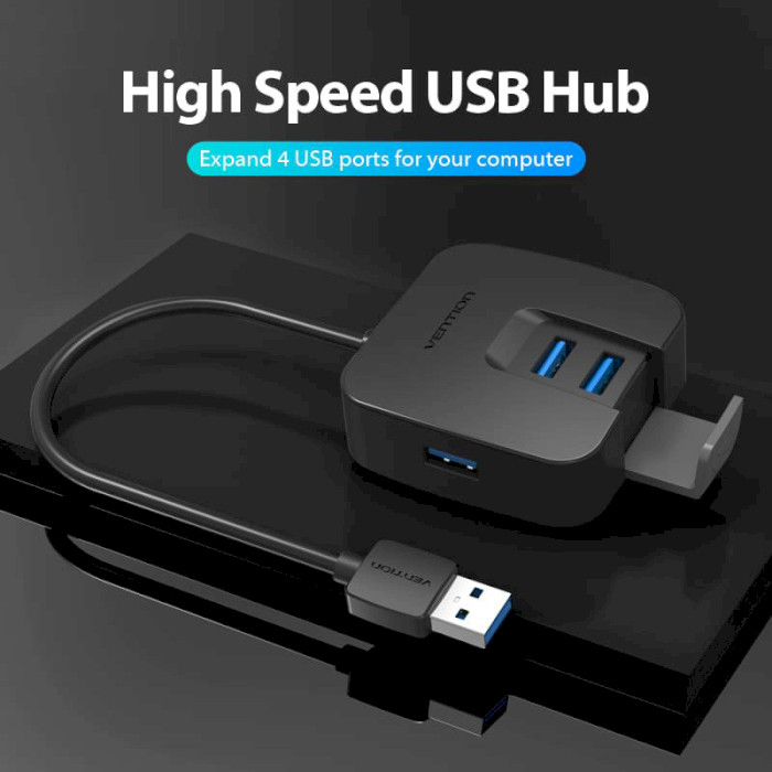 USB-хаб VENTION 5-in-1 USB-C to USB3.0x4/Micro-B Power (CHBBF)