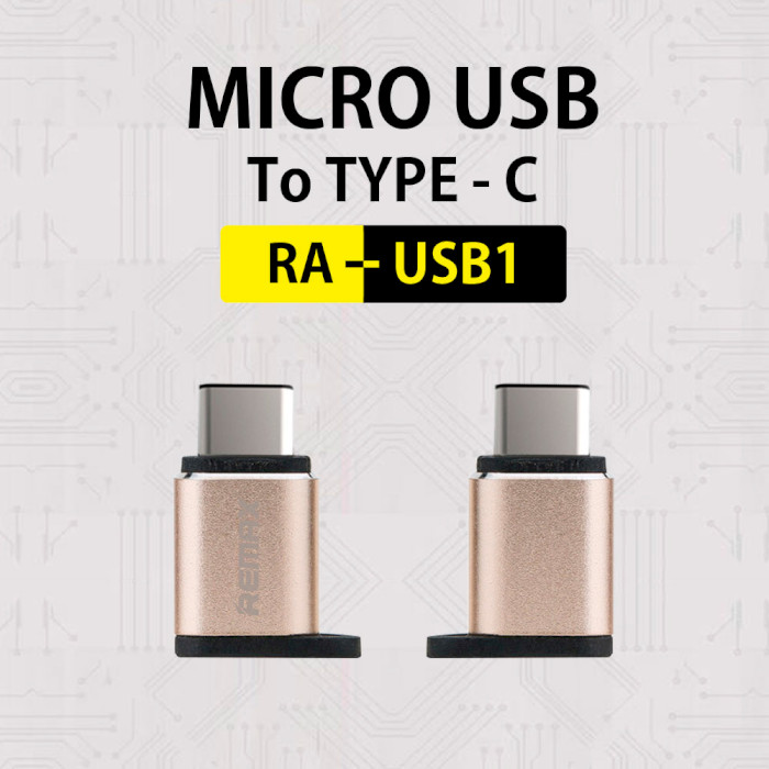 Адаптер REMAX Feliz Micro-USB to Type-C (6954851289807)