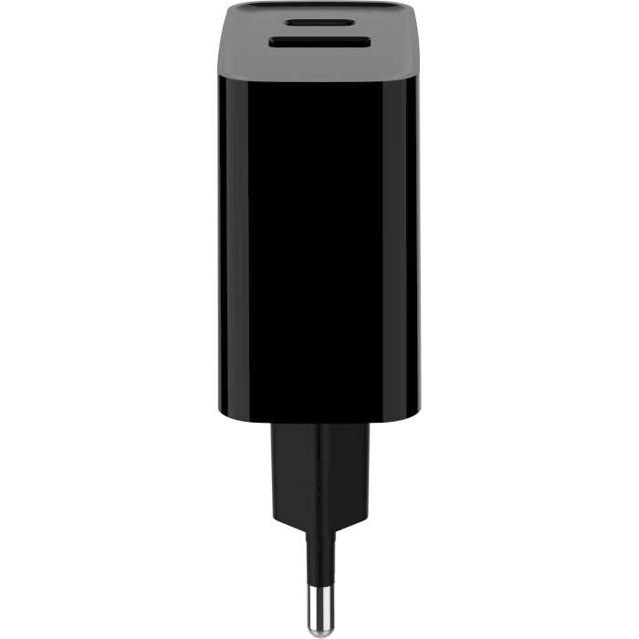 Зарядний пристрій GEMBIRD 1xUSB-A, 1xUSB-C, PD+QC3.0 20W Black (TA-UC-PDQC20-01-BK)