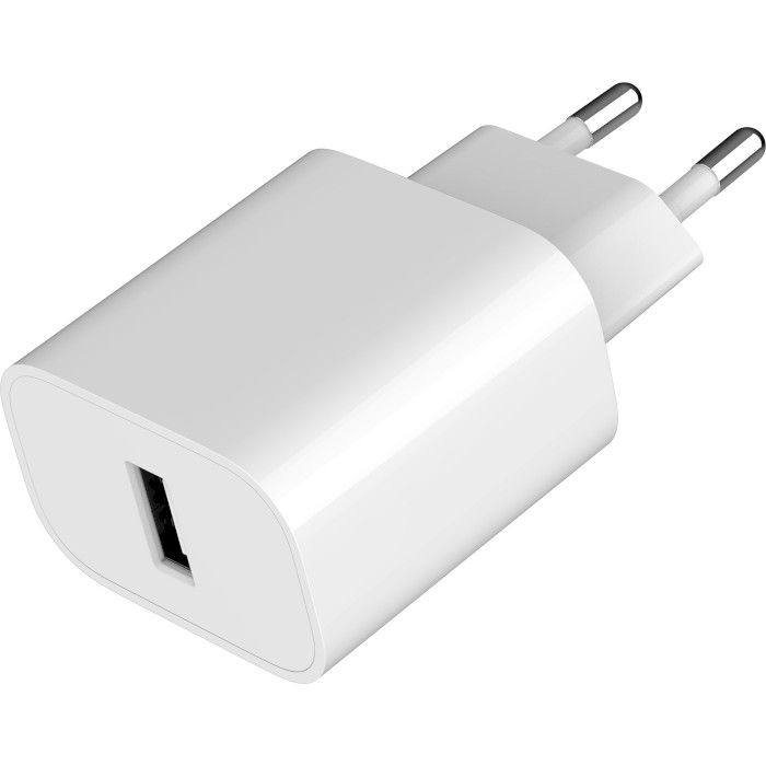 Зарядное устройство GEMBIRD 1xUSB-A, 2.4A, 12W White (TA-UC-1A12-01)