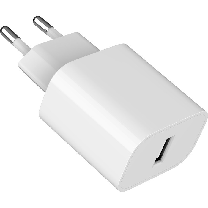 Зарядний пристрій GEMBIRD 1xUSB-A, 2.4A, 12W White (TA-UC-1A12-01)