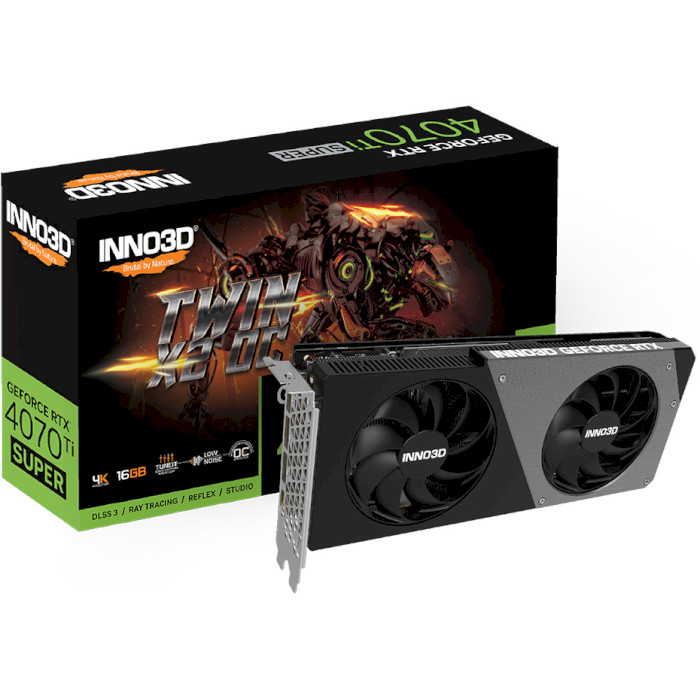 Відеокарта INNO3D GeForce RTX 4070 Ti Super Twin X2 (N407TS2-166XX-186156N)