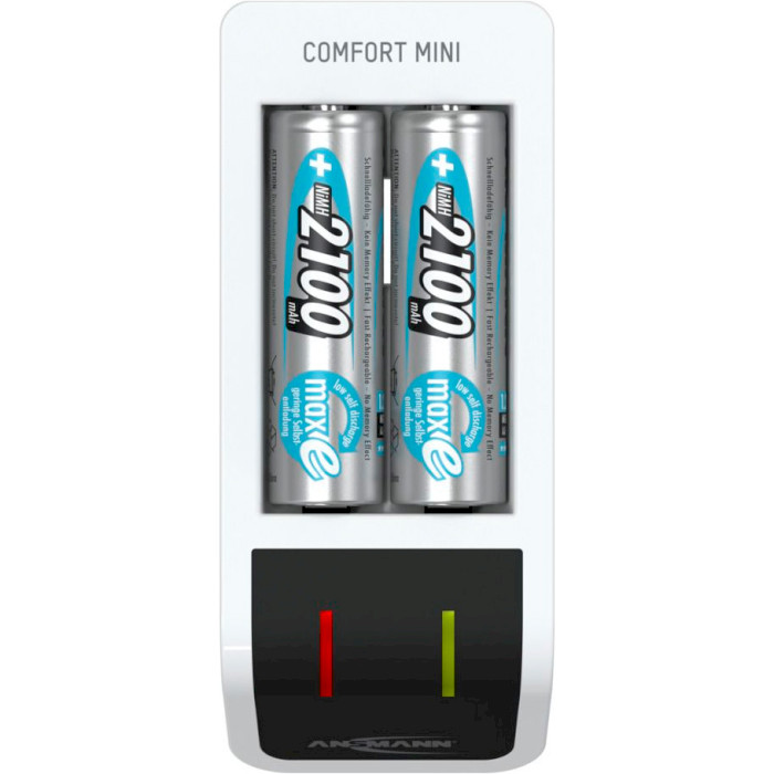 Зарядний пристрій ANSMANN Comfort Mini + 2 x AA 2100 mAh (1001-0091-01)