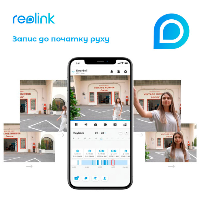 Wi-Fi видеозвонок REOLINK Smart 2K+ Wired WiFi Video Doorbell with Chime