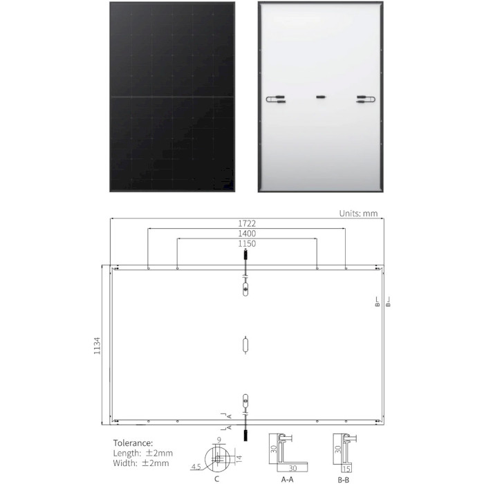 Сонячна панель LONGI 430W Hi-MO 6 Explorer LR5-54HTB-430M