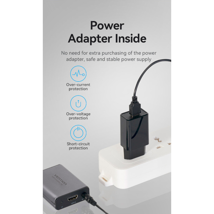 Подовжувач HDMI по крученій парі VENTION HDMI Network Cable Extender v1.4 Gray (AKGH0-EU)