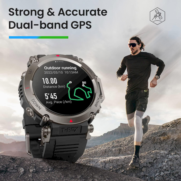 Смарт-часы AMAZFIT T-Rex Ultra Abyss Black (W2142EU1N)