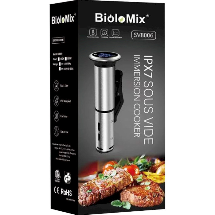 Су-від BIOLOMIX Sous Vide Cooker Digital Immersion Circulator SV-8006