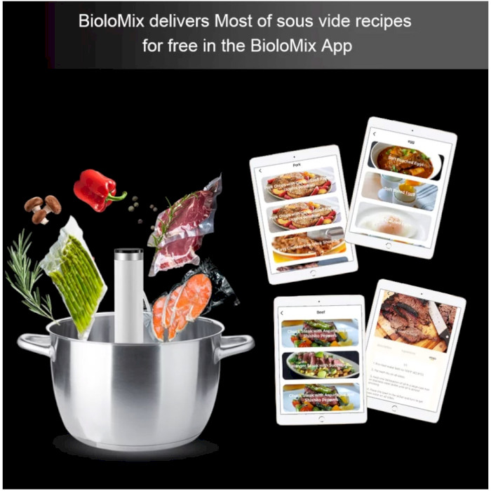 Су-від BIOLOMIX Sous Vide Cooker with App Control SV-9001